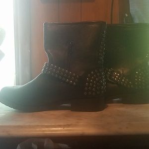 Ladies ankle biker/fashion boot